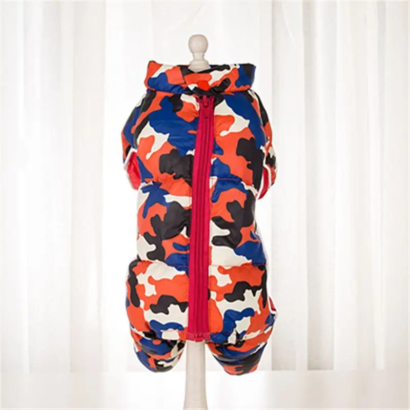 Одежда для собак зимний водонепроницаемый комбинезон маленьких животных