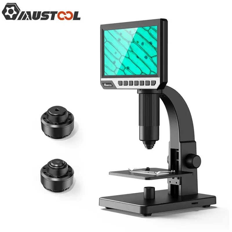 MUSTOOL MT315 2000X Двойной объектив Цифровые микроскопы 7 дюймовый HD IPS большой Экран