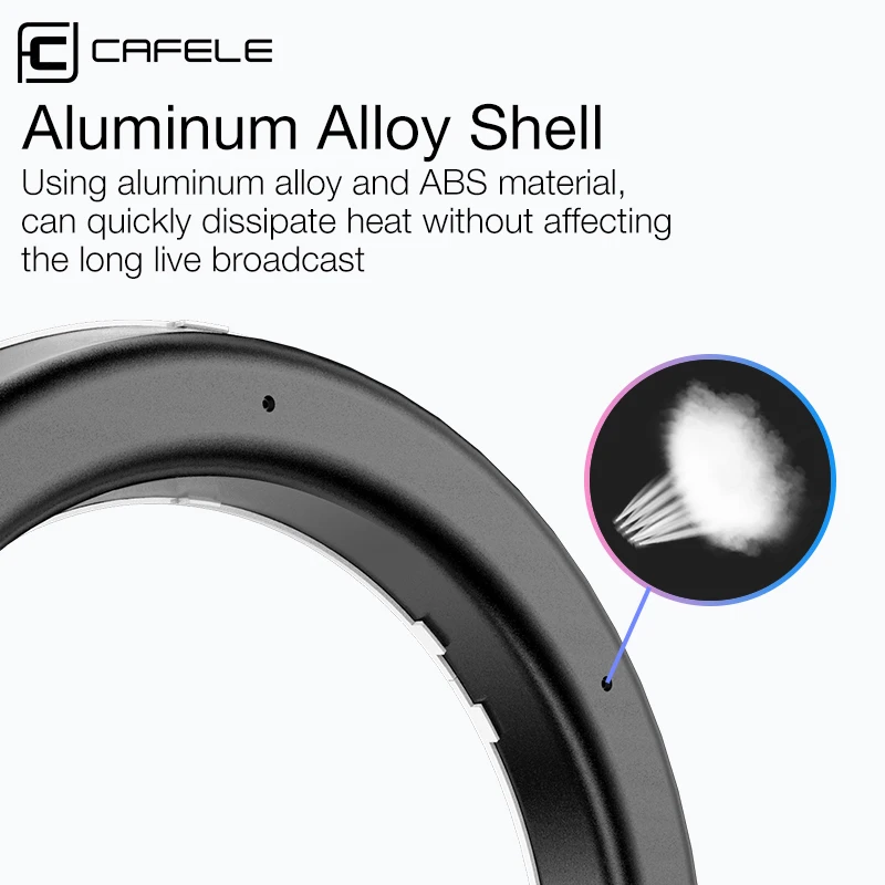 Светодиодный кольцевой светильник с дистанционным управлением и плавным