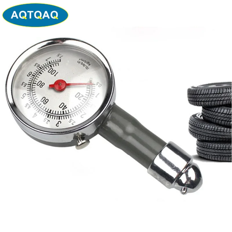 

AQTQAQ Metal Car Tire Pressure Gauge Meter Tire Pressure tester diagnostic tool Pointer 0.5 - 7.5 PSI for Car Truck