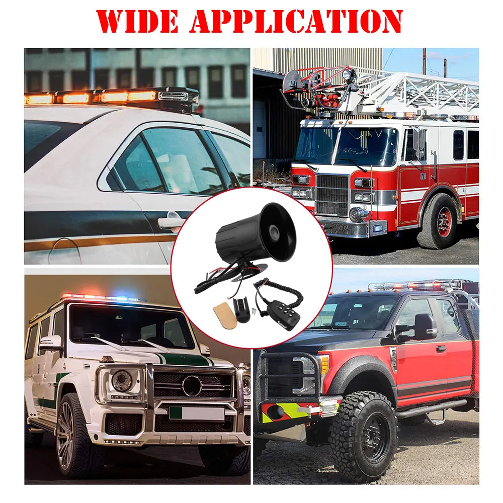 Громкий сигнал для мотоцикла автомобиля грузовика 6 звуков 100 Вт Предупреждение