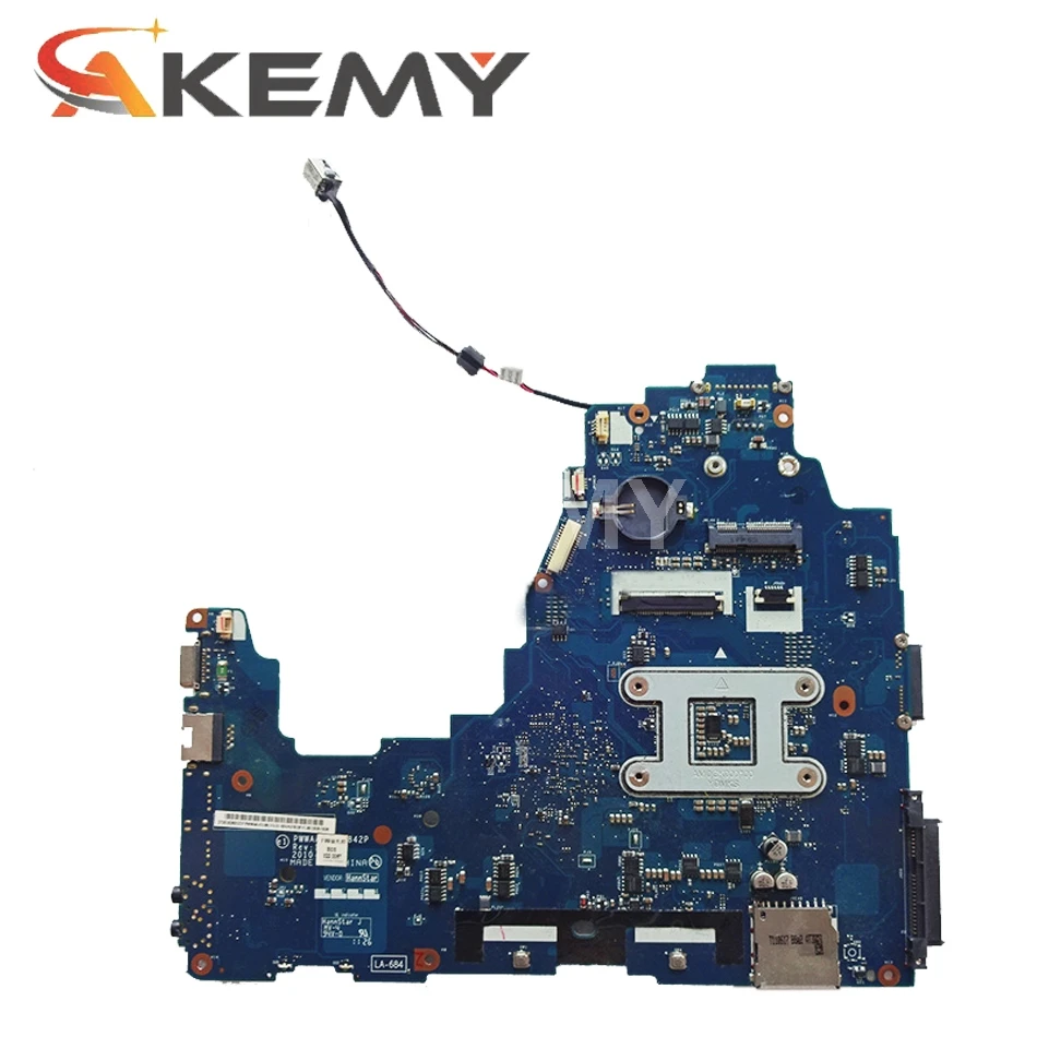 Akemy For Toshiba C660 Laptop Motherboard DDR3 K000111440 PWWAA LA-6842P Main Board HM55 Free CPU | Компьютеры и офис