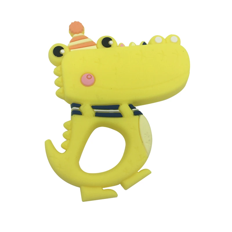 1 шт. Силиконовые Прорезыватели для зубов крокодил|Детские прорезыватели| |
