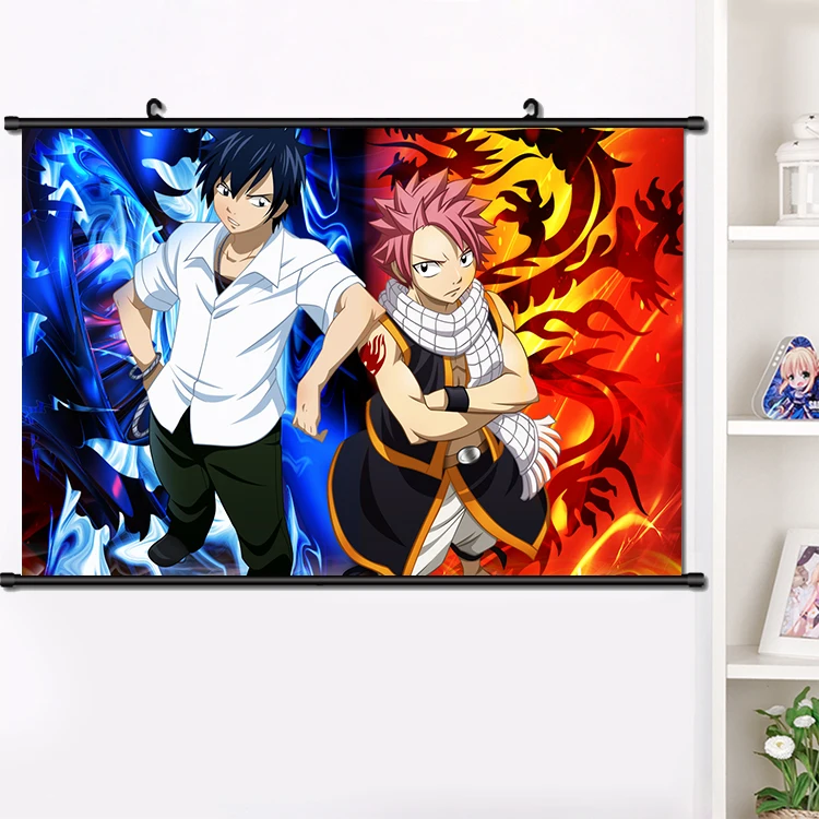 Аниме FAIRY TAIL Этериус • Нацу Драгнил Постер на стену Манга Домашнее украшение Коллекция 40*60см.