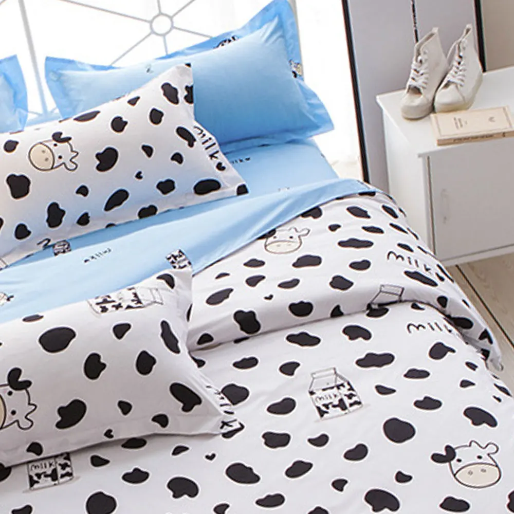 Домашний текстиль комплекты постельного белья с коровой роскошное милое