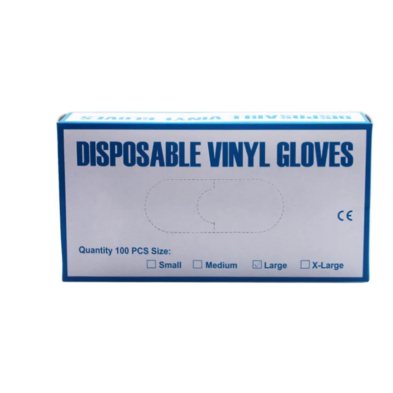 

PVC Gloves Transparent 100pcs/lot Food Grade Waterproof Allergy Free Disposable Work Safety Gloves Nitrile Gloves Mechanic