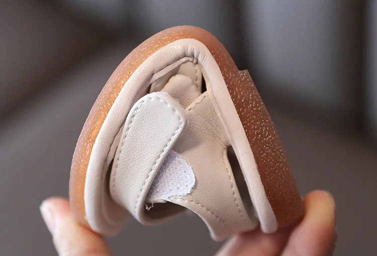 Sandalias de Punta abierta para ni&ntilde;as, zapatos de princesa de fondo suave con lazo, versi&oacute;n coreana, moda 21-30, novedad de verano 2022-5