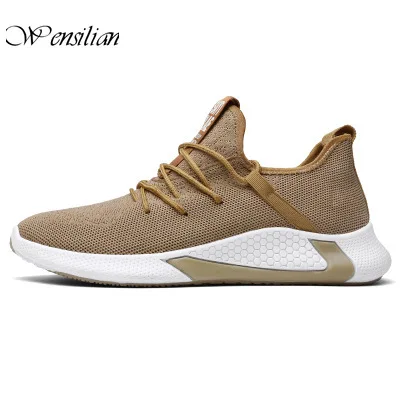 

Air Mesh Sneakers Mens Vulcanize Shoes Breathable Casual Shoes Men Sock Footwear Lace-up Male Trainers Sneakers Tenis Masculino