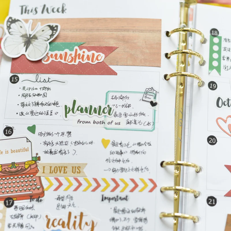 Наклейка Черная для графика декор сделай сам скрапбукинга планировки недели