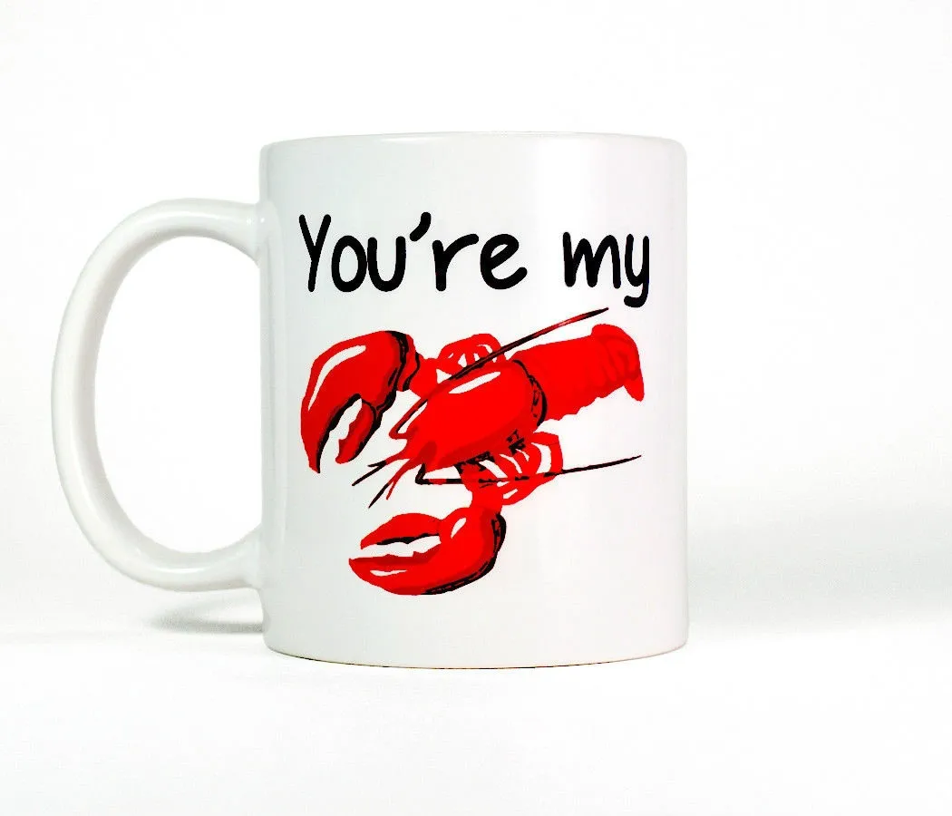 Cute and Funny Lobster Mug Friends Anniversary Christmas Gift for Him or Her | Дом и сад
