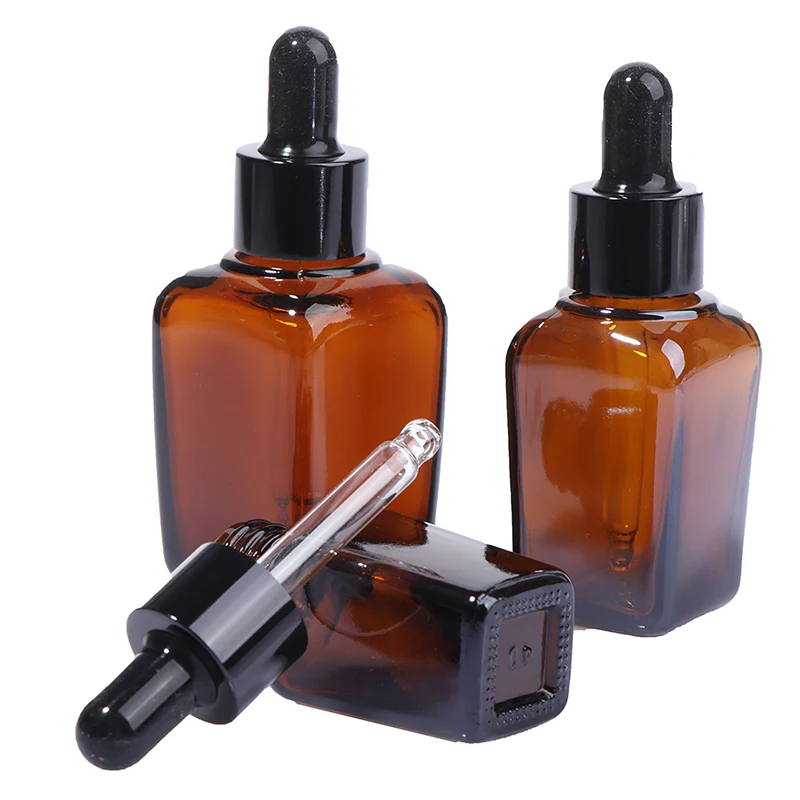 1 шт. 10 мл 20 30 прозрачный пустой флакон капельница янтарь эфирное масло Стекло
