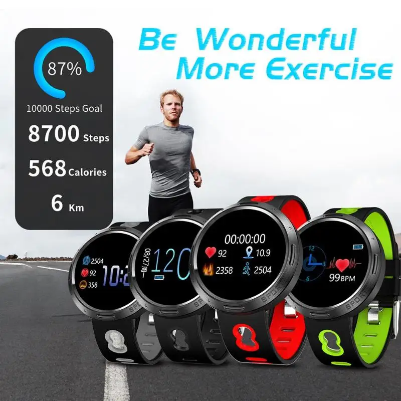 M58 Smartband IP68 водонепроницаемый монитор сердечного ритма сна будильник браслет