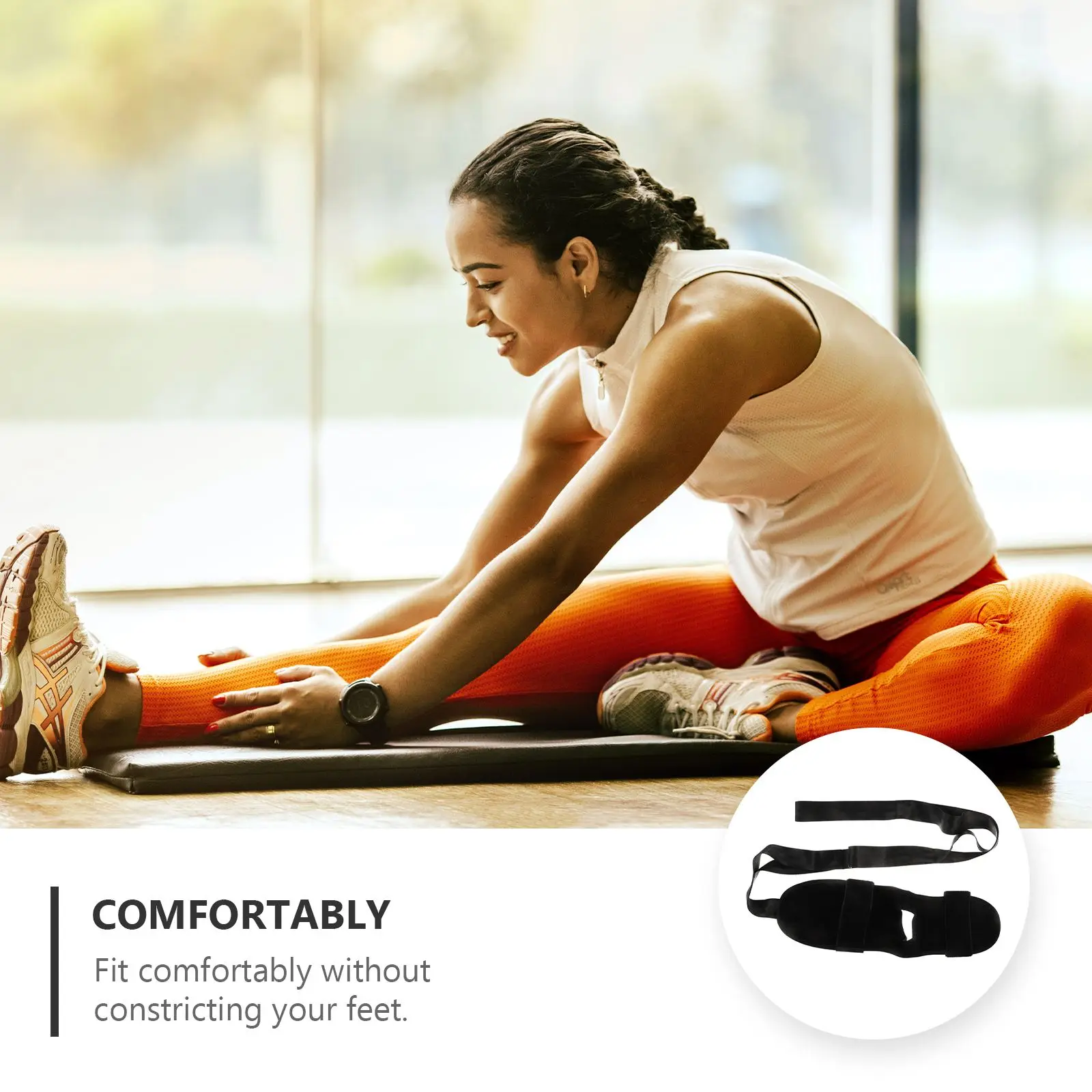 

Yoga Strap Stretch Leg Foot Ligament Stretcher Band For Flexibility Exercise Women Physical Therapy Workout Yoga Stretch Band