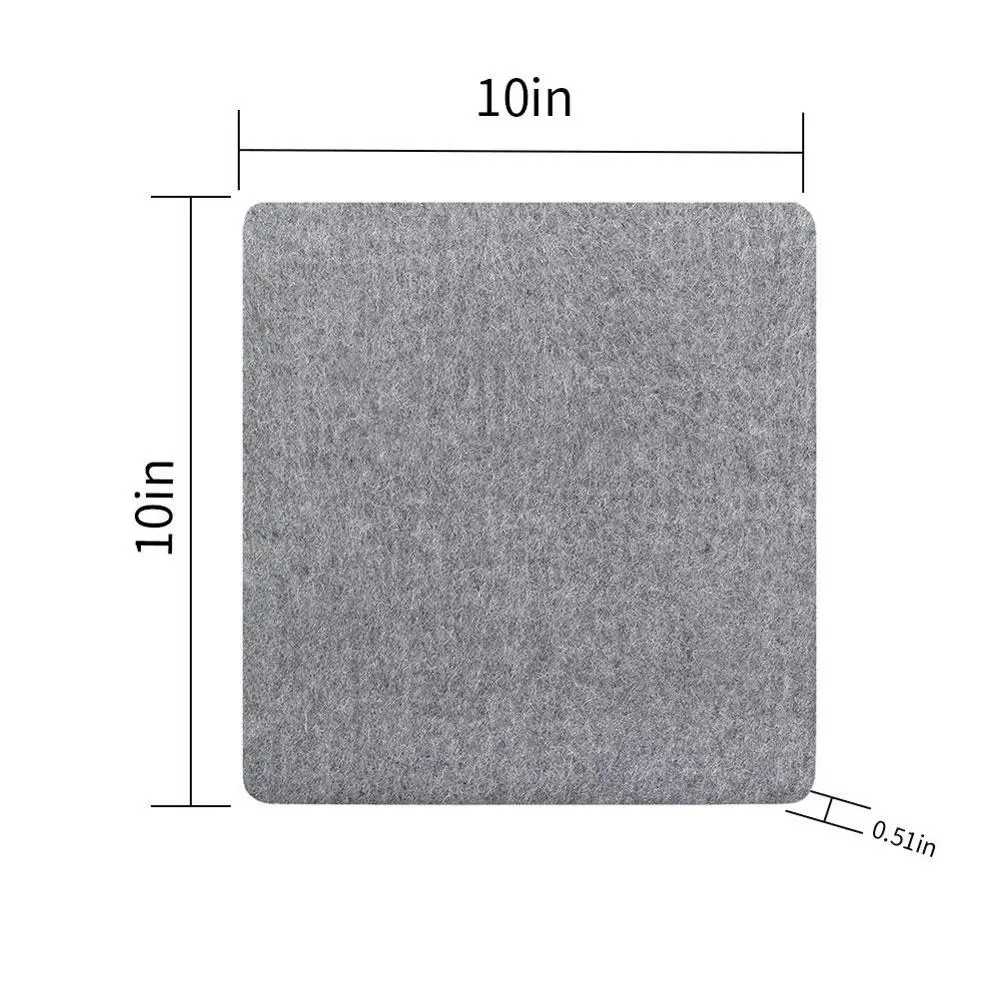 10x10 inch Высокая температура мини утюг гладильная доска Войлок вариант гладильная доска Войлок товары для дома прижимной коврик шерсть прижимной коврик гладильная площадка - Цвет: 10x10 inch
