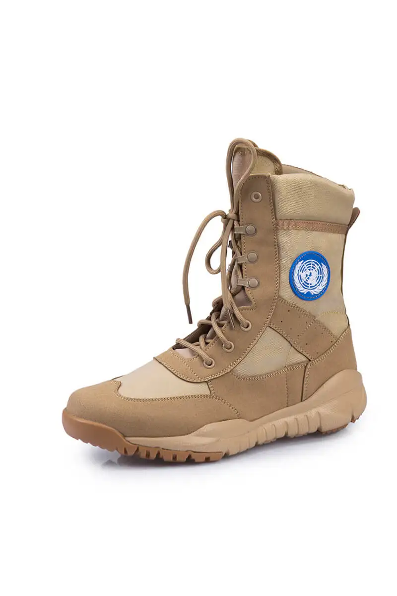 UN Peace Keep Force Military Desert Tactical Boot Men Hiking Shoes Army Genuine Leathe Breathable Hunting Climbing Work | Спорт и