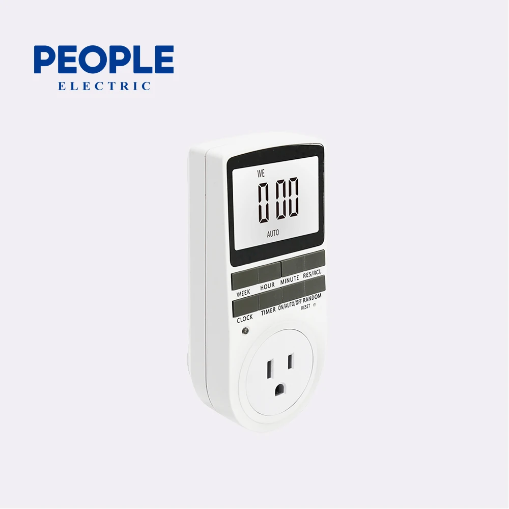 Электронный цифровой переключатель с таймером PEOPLE штепсельная вилка