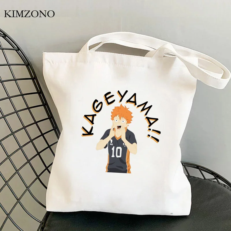 

Haikyuu сумка для покупок bolsa eco Хлопок многоразовые сумки мешок string cabas