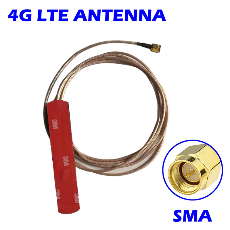 Патч Антенна 4G 5dbi со штекером SMA внешняя антенна с клейким креплением RG178 кабель 2
