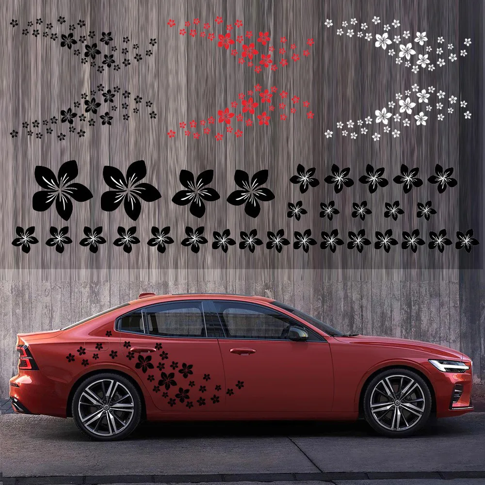 

60Pcs/Set Car Personalized Flower Waterproof PVC Vinyl Car Decal Sticker For Car ​Truck Motorcycle Exterior Stickers