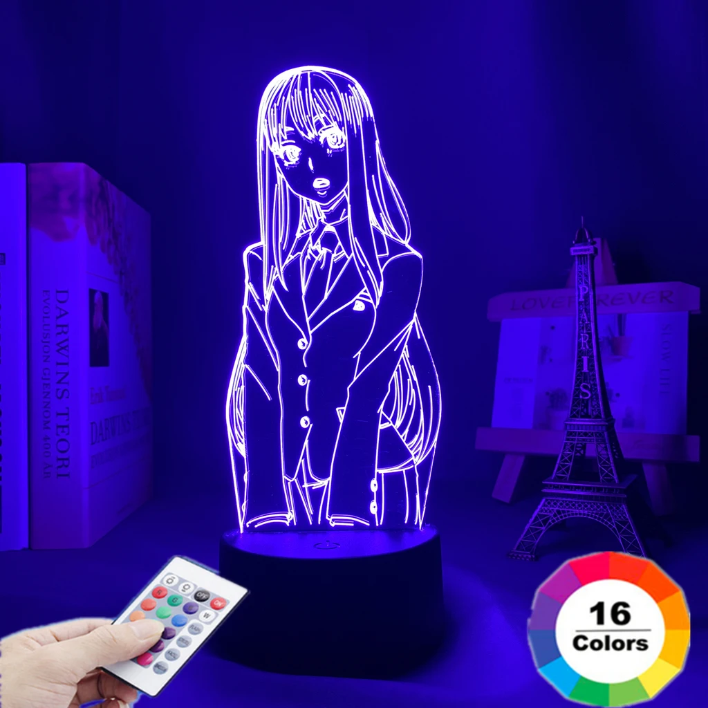 

3d Светодиодная лампа внешний аниме Саки йошида для спальни декоративный ночсветильник подарок на день рождения акриловый светодиодный ноч...