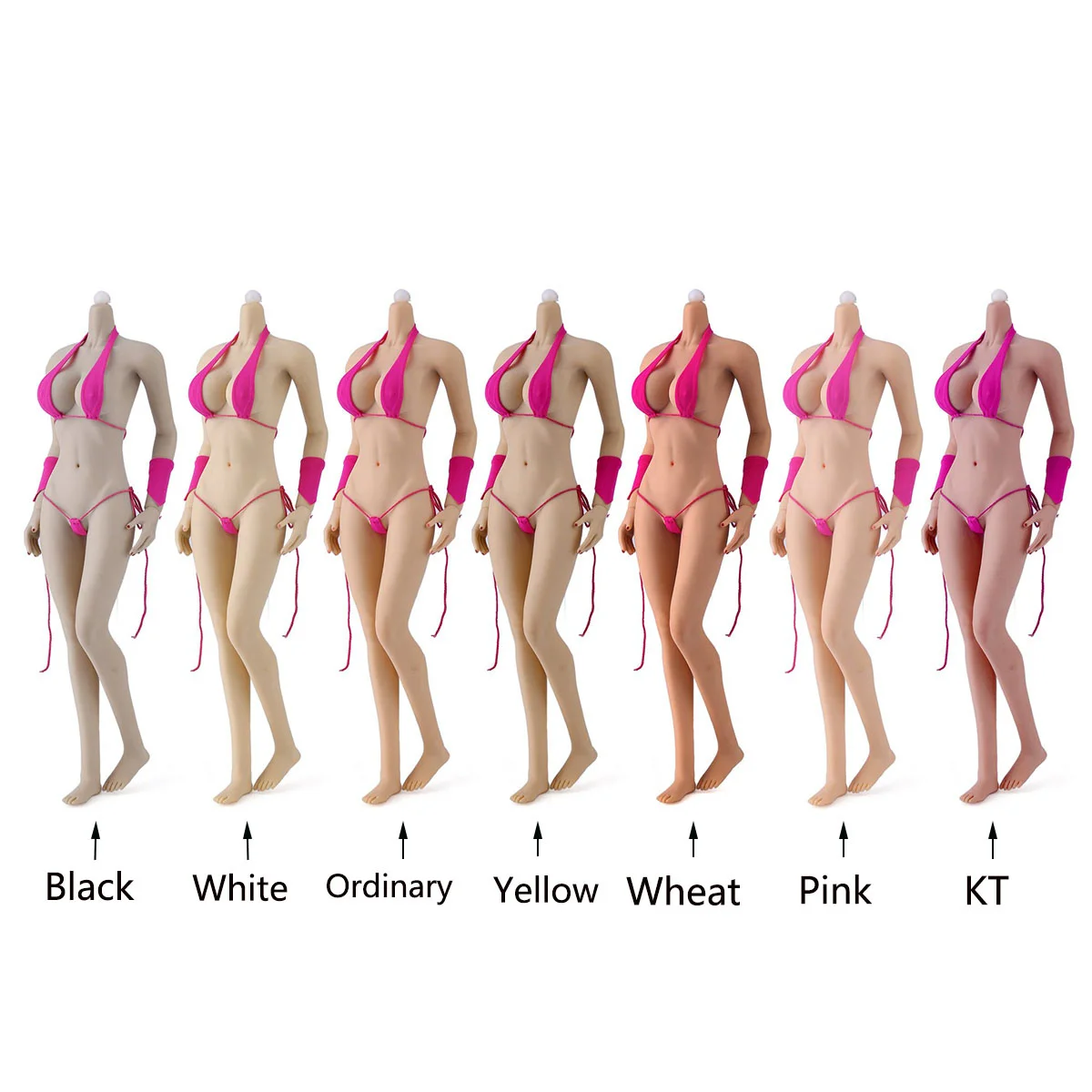 

1/6 Female Body Action Figure Big Breast Fits for 1:6 Head Sculpture Soldier Flexible Sexy Lolita Model Not Included Head