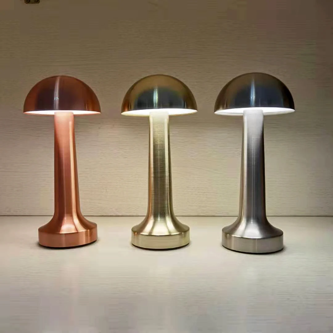 Золотая металлическая светодиодный ная Беспроводная Настольная мини лампа