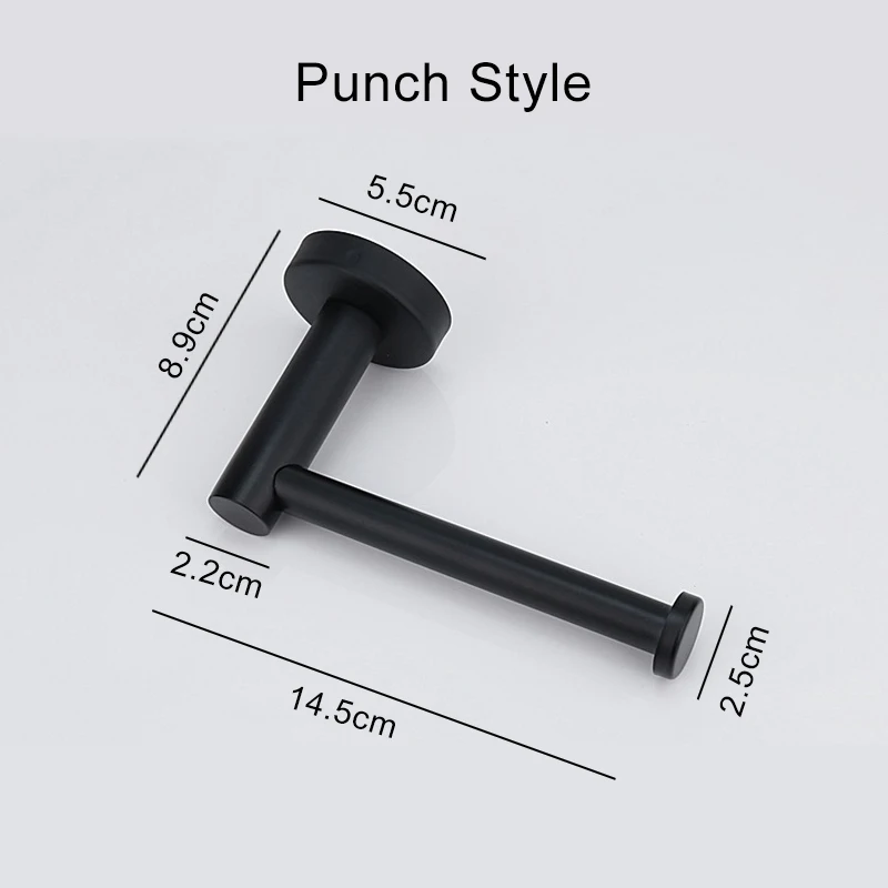 

Household Toilet Wall Mount Toilet Paper Holder Stainless Steel Bathroom Kitchen Roll Paper Accessory Towel Accessories Holders