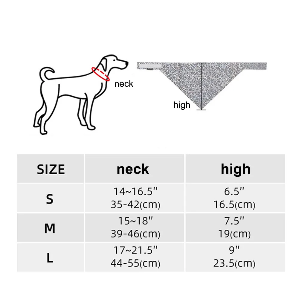 Светоотражающая бандана для домашних животных кошек собак нагрудники ночная