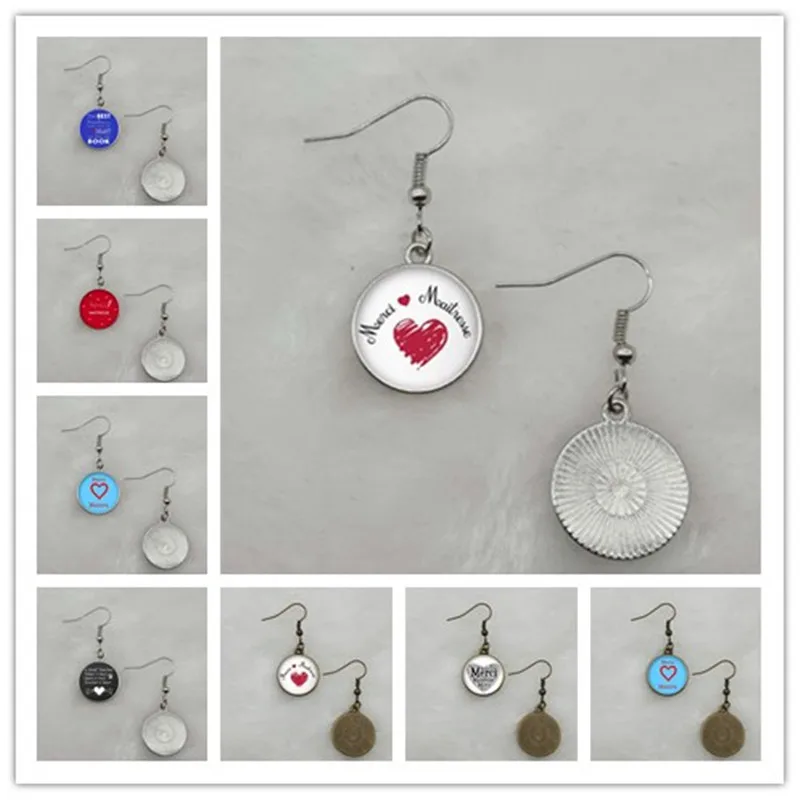 Модные серьги в подарок на День учителя высококачественные Подвесные из