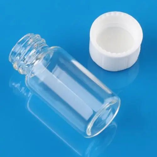 10Pcs 3ml/5ml Clear Amber Small Glass Vials Bottles Sample Laboratory Reagent Bottle Containers with Screw Cap | Красота и здоровье