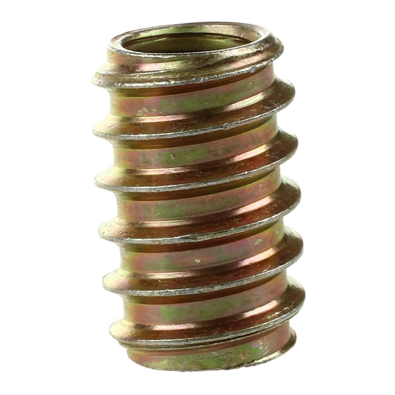 10 шт. M8 E Nut деревянная Вставка Гайка Дюбель Винт крепления мебели ножки и булочки