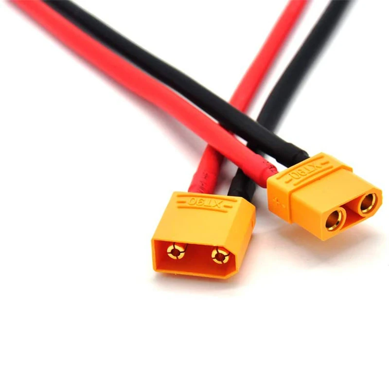 Padarsey 2 шт. 4 XT90 штекер гнездовой разъем с 150 мм 10AWG силиконовый провод для RC Lipo