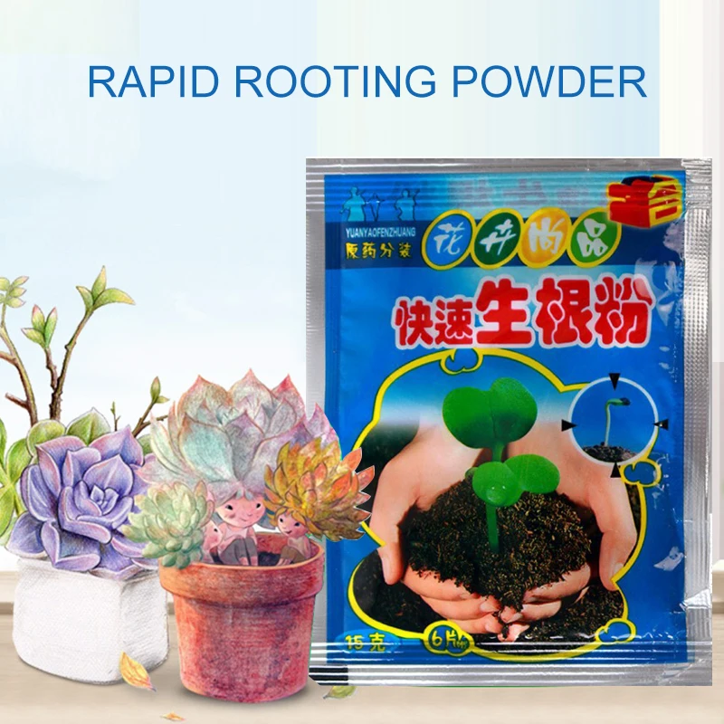 Plant Rapid Growth Rooting Powder Hormone Growing Root Seedling Germination Seed Vigor Aid Fertilizer | Дом и сад