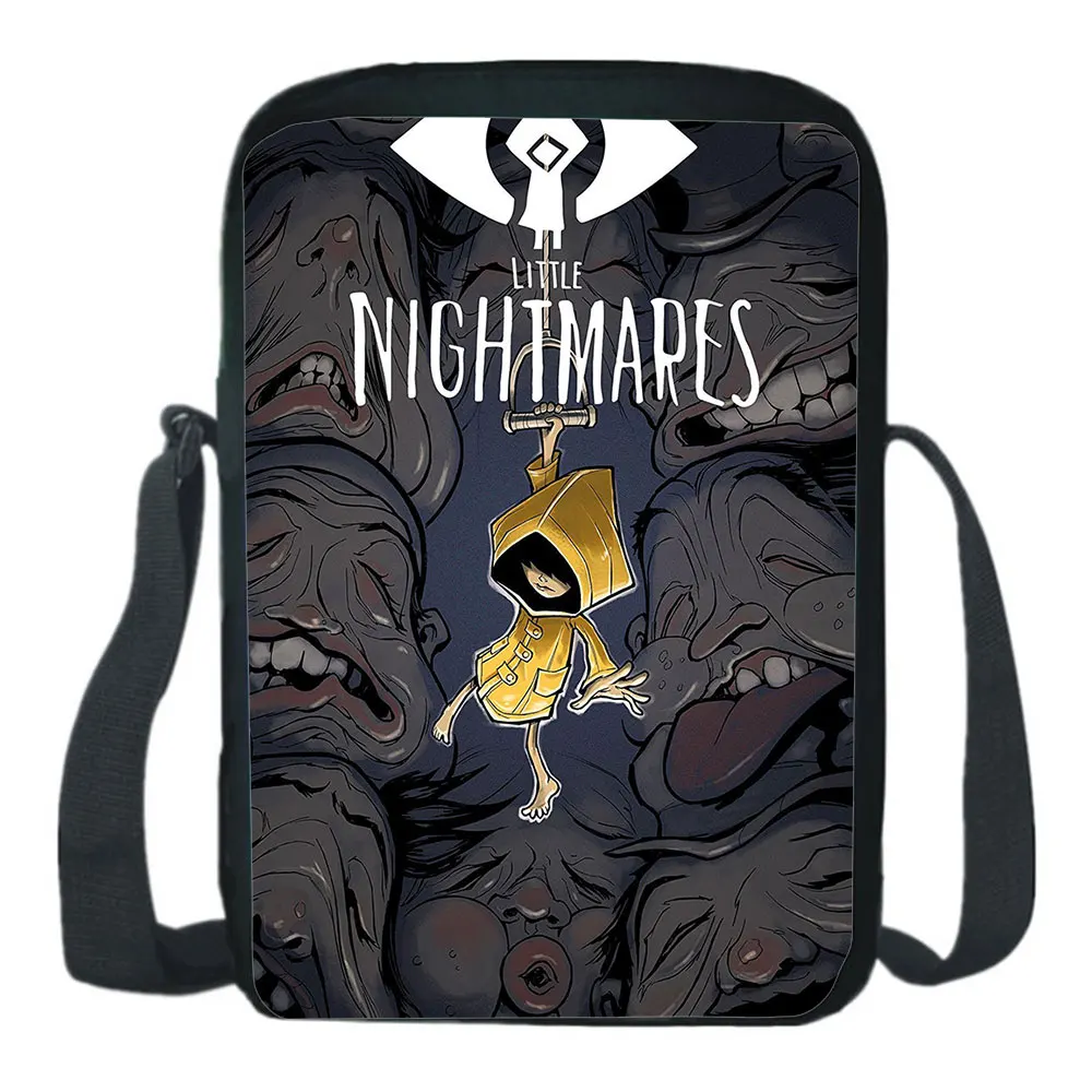 Little Nightmares сумка почтальона новая игра мультфильм печати через плечо, на каждый день, сумки для груза, сумка на плечо, модная сумка через плеч...