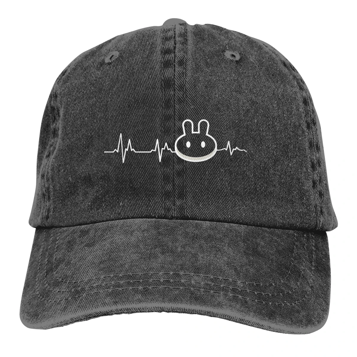 

Washed Men's Baseball Cap To The Moon Heartbeat Trucker Snapback Caps Dad Hat PancakeSwap Cake Crypto Miners Golf Hats