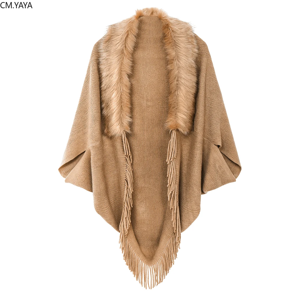 Зимние женские элегантные большого размера с длинным рукавом свитера бахромой