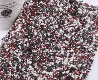 color 1 Супер красивые 7 цветов 24*20 см Смола камень сетки отделка пришить сетки отделка Свадебные украшения обувь сумки украшения багажа - Цвет: color 1