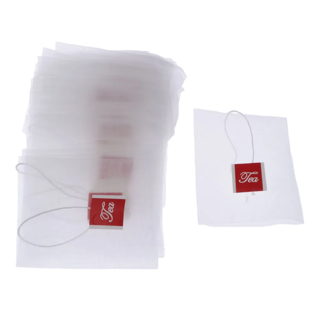 

50-pack Nylon Mesh Empty Tea Filter Bags w/ Drawstring Tea Infuser Strainer