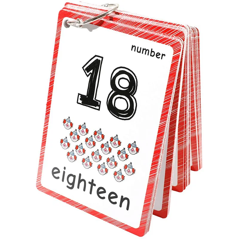 35 шт./компл. английские флэш-карты с цифрами для малышей Детские Обучающие