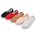 Детские танцевальные Тапочки USHINE, мягкая холщовая обувь для занятий йогой, балериной, профессионального качества