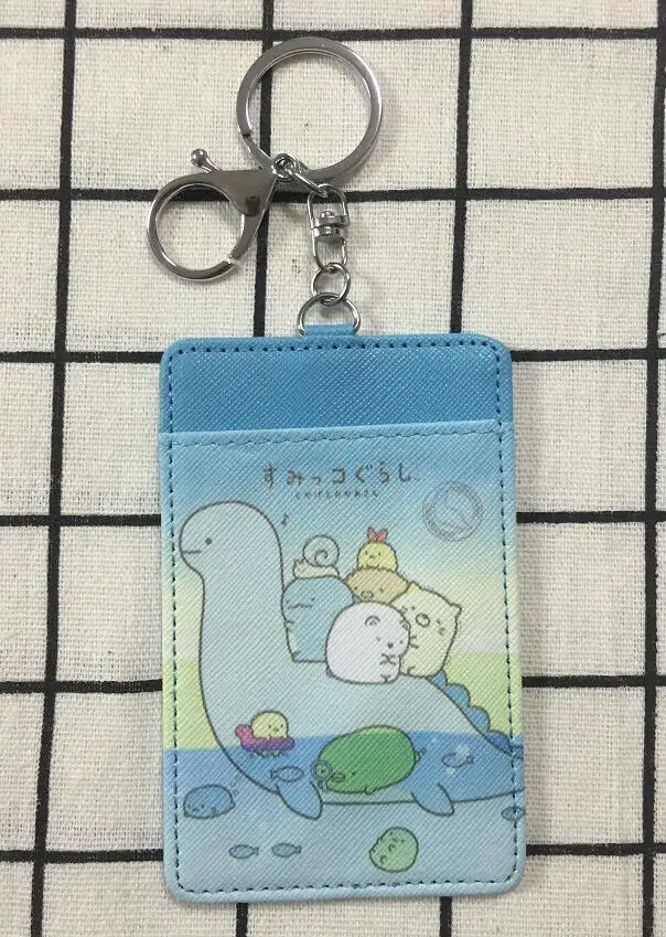 see chart IVYYE 1 шт. Sumikko gurashi аниме плюшевый держатель для карт PU мультфильм Кредитные ID Сумки монета автобус карты кошелек малыш девочки подарки - Цвет: see chart