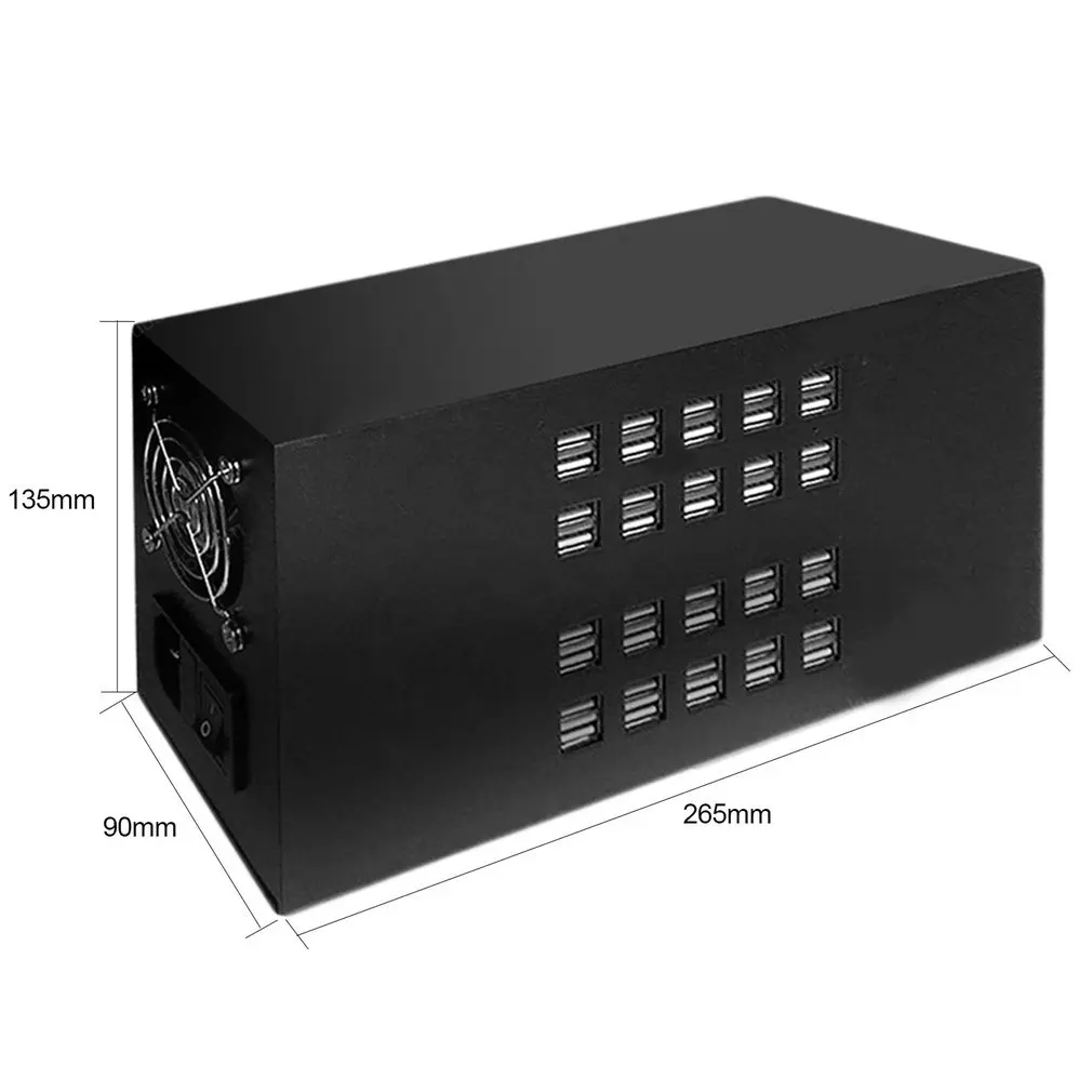 

40Ports USB HUB 300W Charger 5V 60A Smart Charging Station Built-in Cooling Fan Fast Charging For Tablets Laptop Phone