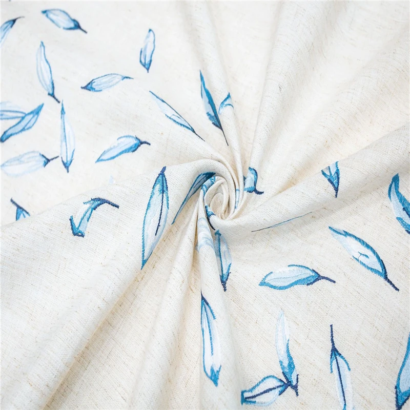 Новый стиль скатерть из хлопчатобумажной ткани с бахромой в виде листьев