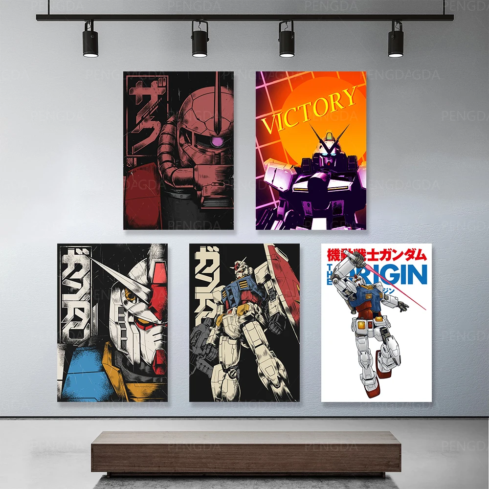 

HD Print Wall Art Anime Movie Canvas Cartoon Robot Leeter Picture Bandai No Frame Gundam Painting Home Decoration Modern Poster