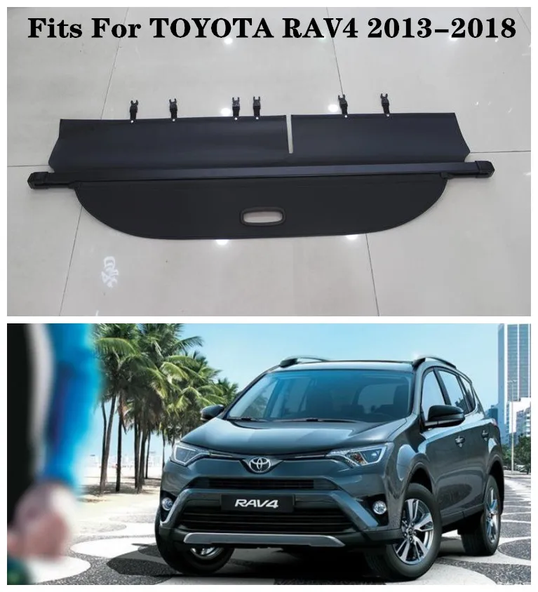 

Fits For TOYOTA RAV4 2013 2014 2015 2016 2017 2018 High Qualit Car Rear Trunk Cargo Cover Security Shield Screen shade