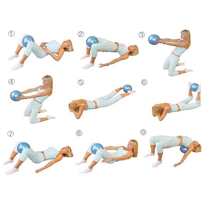 Мин спортивные мячи для йоги бола фитнес пилатес мяч тренажерного зала баланс