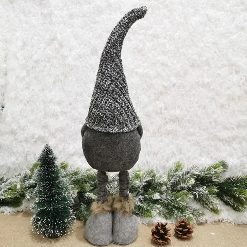 

2021 New Year Handmade Christmas Gnome Figurines Holiday Decoration Gifts Faceless High Quality Christmas Doll Cute Xmas