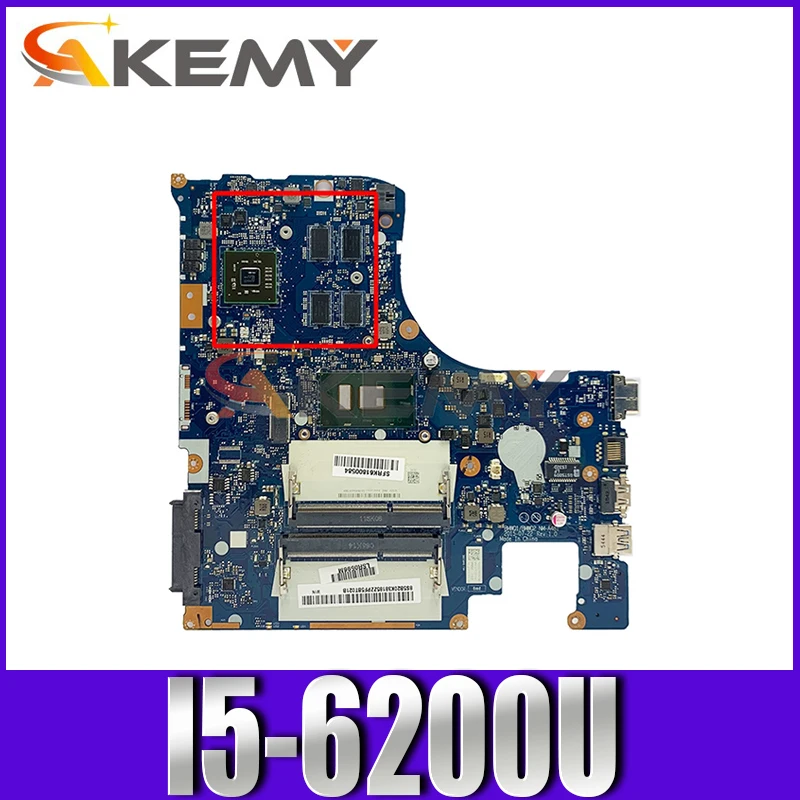

Laptop motherboard For LENOVO Ideapad 300-15ISK I5-6200U Mainboard 5B20K38221 NM-A481 SR2EY 216-0867030 DDR3