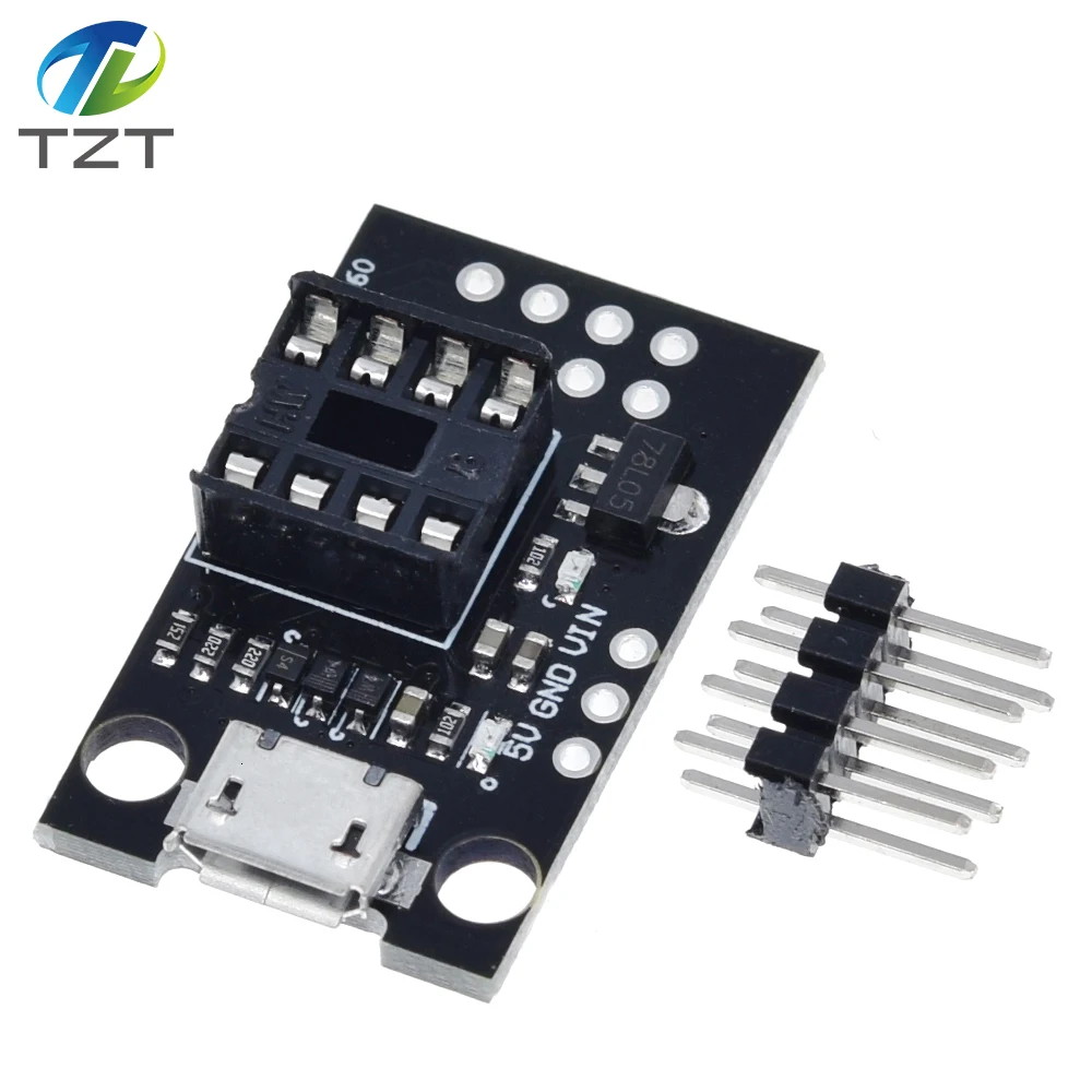 Синий черный TINY85 Digispark Kickstarter микро макетная плата ATTINY85 модуль для Arduino IIC IEC USB