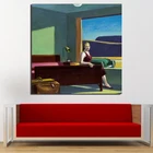 Настенная картина в Западном мотеле Эдвард Хоппер, постеры на холсте, современная картина, Настенная картина для гостиной, украшение для дома